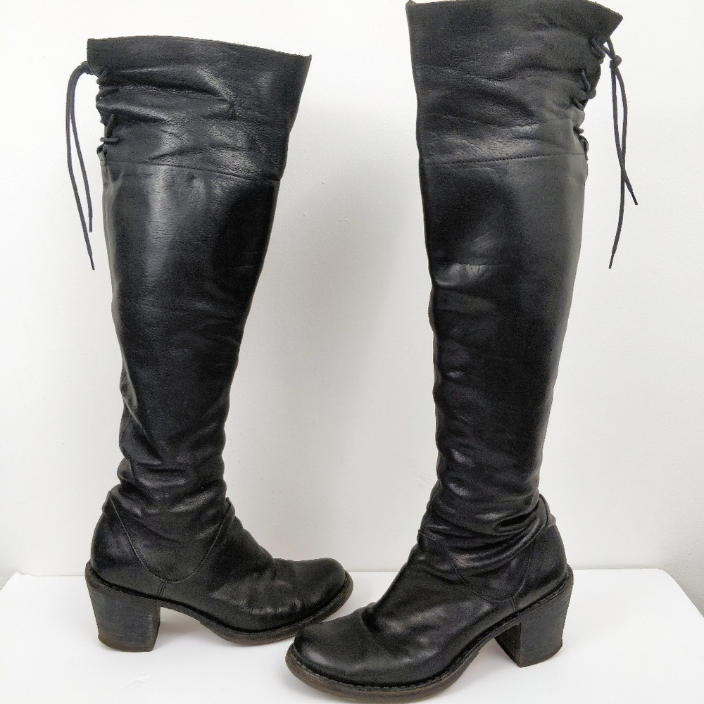 SOLD Fiorentini + Baker Beck Fold Over Lace Up Boots